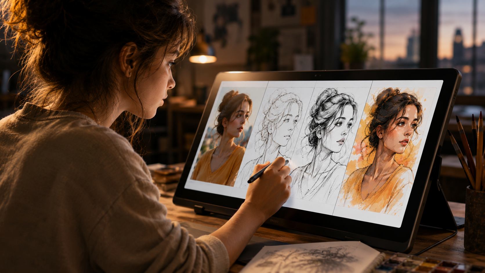 upload photo to speed paint video